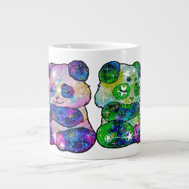 Caneca De Café Grande Gemini Zodiac Sign (Frente)