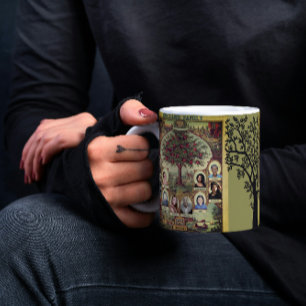 Caneca De Café Grande Genealogia das Árvores de Ancestrais Familiares