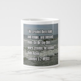 Caneca De Café Grande Genesis 5:2 WEBU Mug