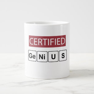 Caneca De Café Grande Gênio Certificado