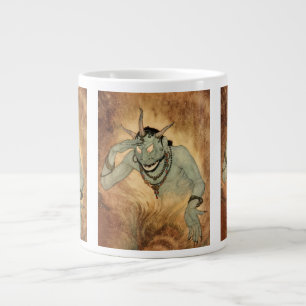 Caneca De Café Grande Gênio das Mil e uma Noites por Edmund Dulac