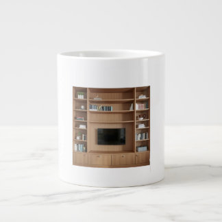 Caneca De Café Grande Geometric Bookcase Built-in Architectural Detail &