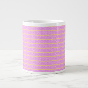 Caneca De Café Grande Geométrico Rosa