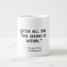 Caneca De Café Grande George Eliot Middlemarch "Verdadeiro Vendo"