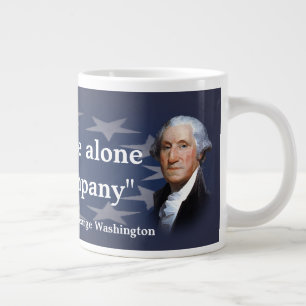 Caneca De Café Grande George Washington Cotação sobre a Má Empresa