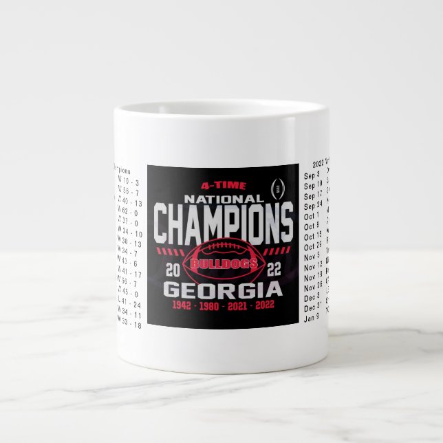 Caneca De Café Grande Georgia National Champions Mug (Frente)