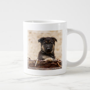 Caneca De Café Grande German shepherd Em Cesta