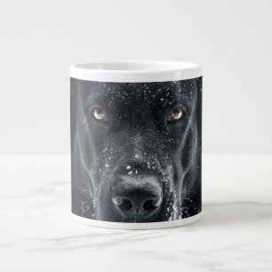 Caneca De Café Grande German shepherd Preto