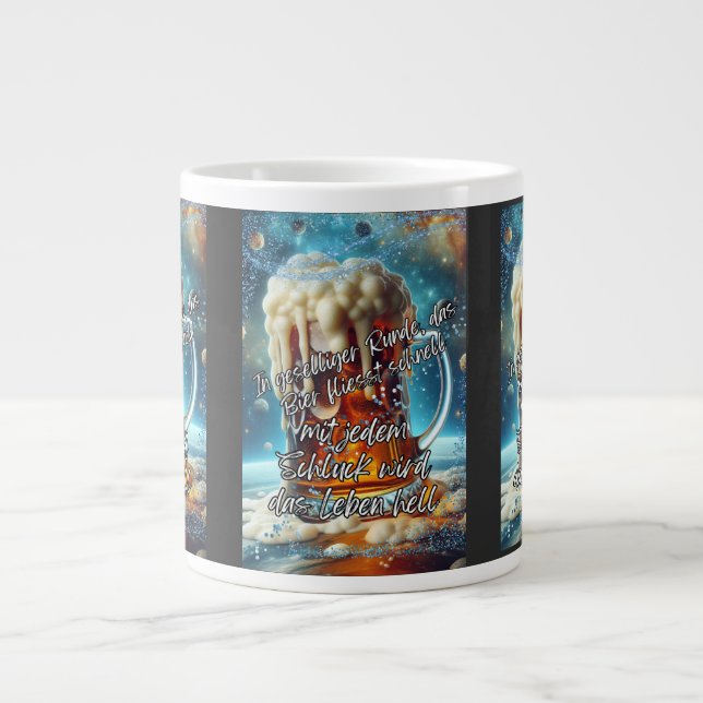 Caneca De Café Grande Geselliges Bier  (Frente)