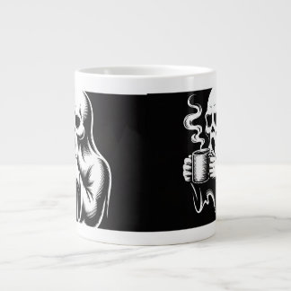 Caneca De Café Grande Ghost Mug Art Design – Spooky Cute Halloween 