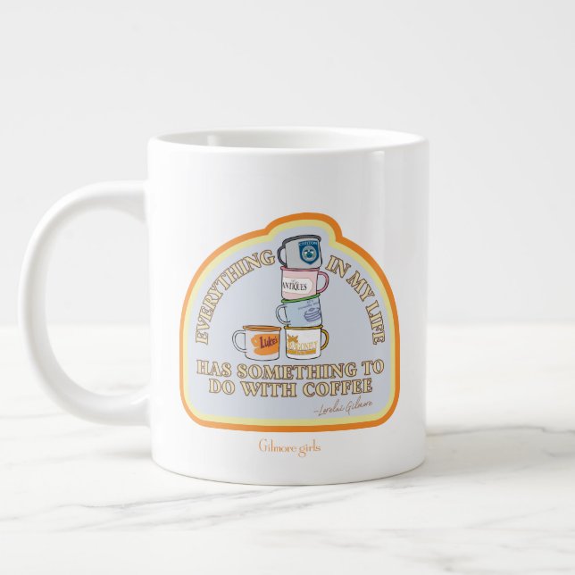Caneca De Café Grande Gilmore Girls | Gráfico de Coffee Quote (Esquerda)