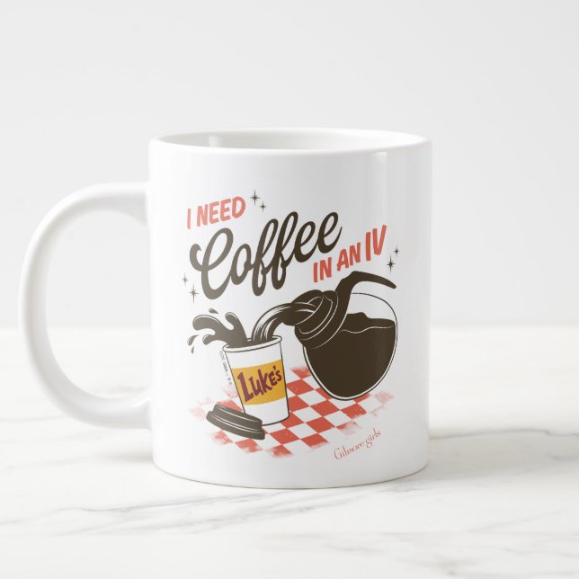 Caneca De Café Grande Gilmore Girls Luke’s Coffee IV Quote (Esquerda)