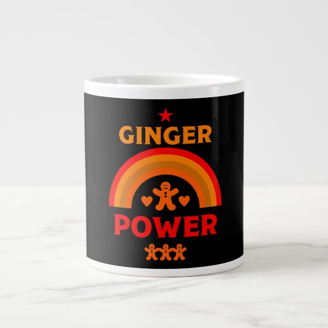Caneca De Café Grande Ginger Hair Pride (Frente)