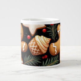Caneca De Café Grande Gingerbread Buddies