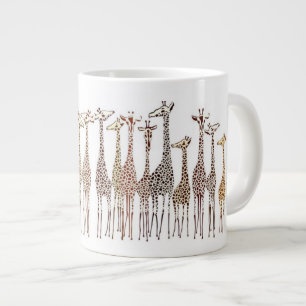 Caneca De Café Grande Girafas
