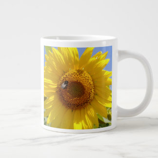 Caneca De Café Grande Girassol Amarelo