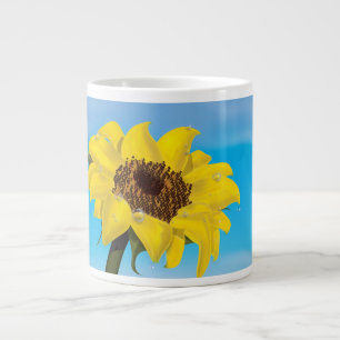 Caneca De Café Grande Girassol no Sol