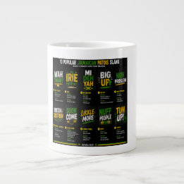 Caneca De Café Grande Gíria Patois Jamaicana
