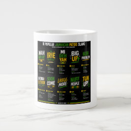 Caneca De Café Grande Gíria Patois Jamaicana 