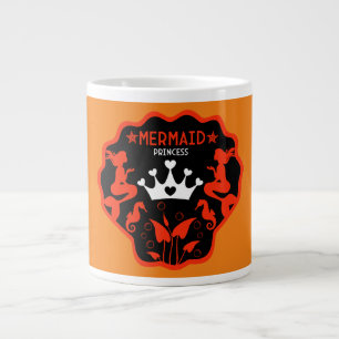 Caneca De Café Grande Girl Mermaid Princess