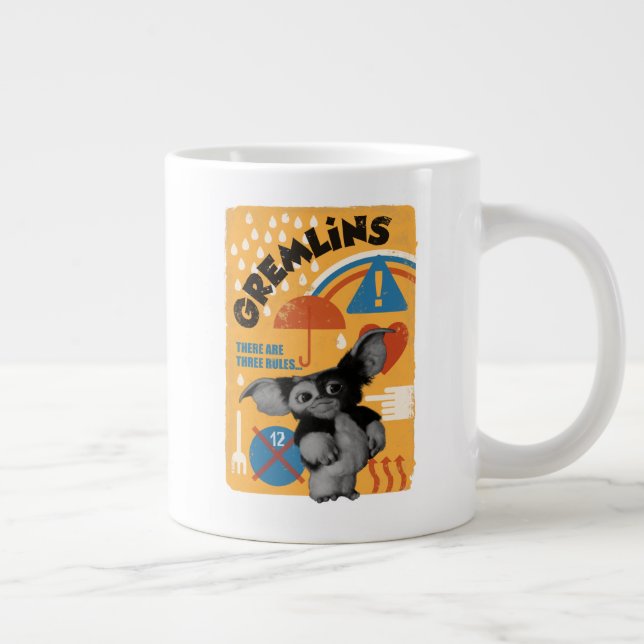 Caneca De Café Grande Gizmo | Existem Três Regras (Direita)