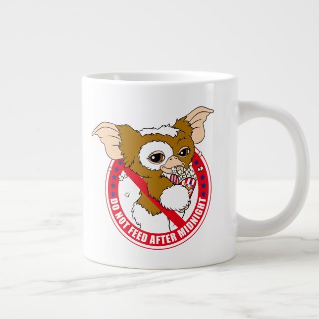 Caneca De Café Grande Gizmo | Não Alimente Após A Meia-Noite (Direita)