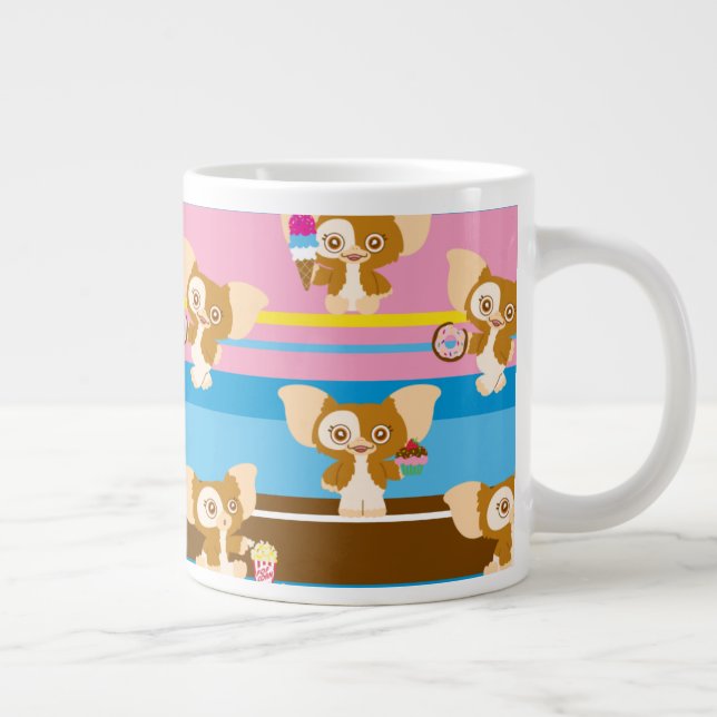Caneca De Café Grande Gizmo | Padrão de banda desenhada cômoda (Direita)