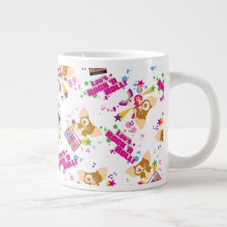 Caneca De Café Grande Gizmo | Vamos Rock 'n Roll Pattern
