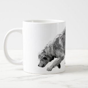 Caneca De Café Grande Glide de ouro em tons suaves de inverno