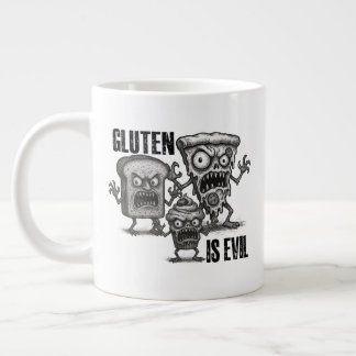 Caneca De Café Grande Gluten é Mau