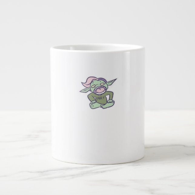 Caneca De Café Grande Goblincore Fart Goblin Classic (Frente)