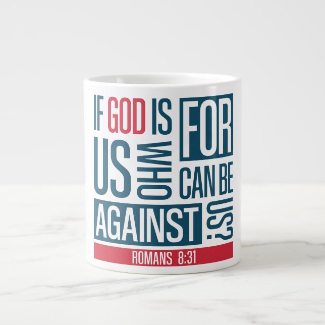 Caneca De Café Grande God for us (Frente)