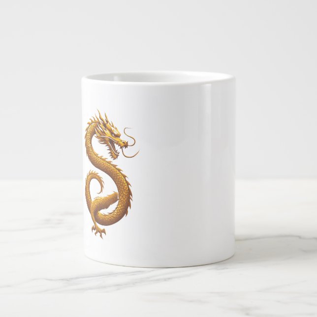 Caneca De Café Grande Golden Dragon (Frente)