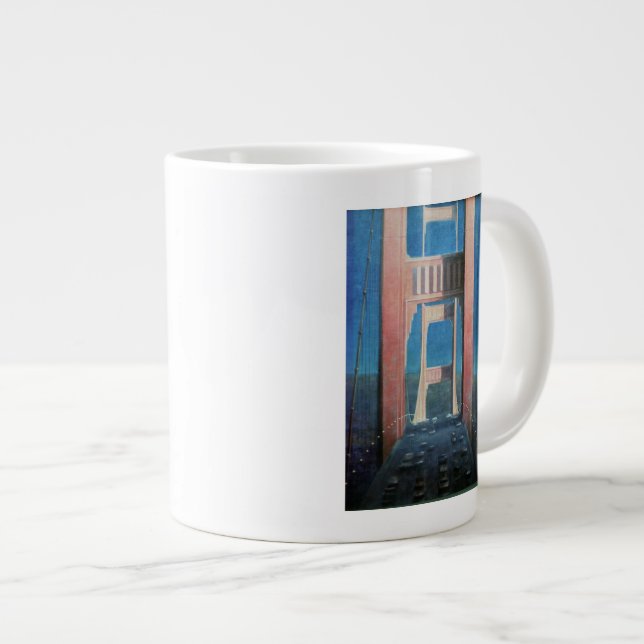 Caneca De Café Grande Golden gate bridge 1992 (Frente Esquerda)