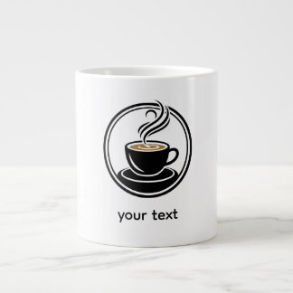 Caneca De Café Grande Golden Spiral in Darkness – Minimalist  Design