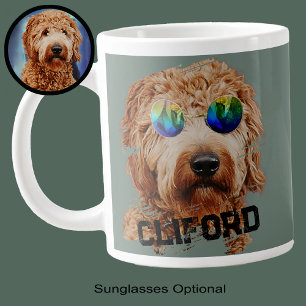 Caneca De Café Grande Goldendoodle Bonito Divertido ou Foto do Lover do 