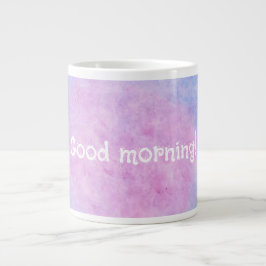 Caneca De Café Grande ​Good Morning! | Dreamy Clouds Kids Art Jumbo Mug