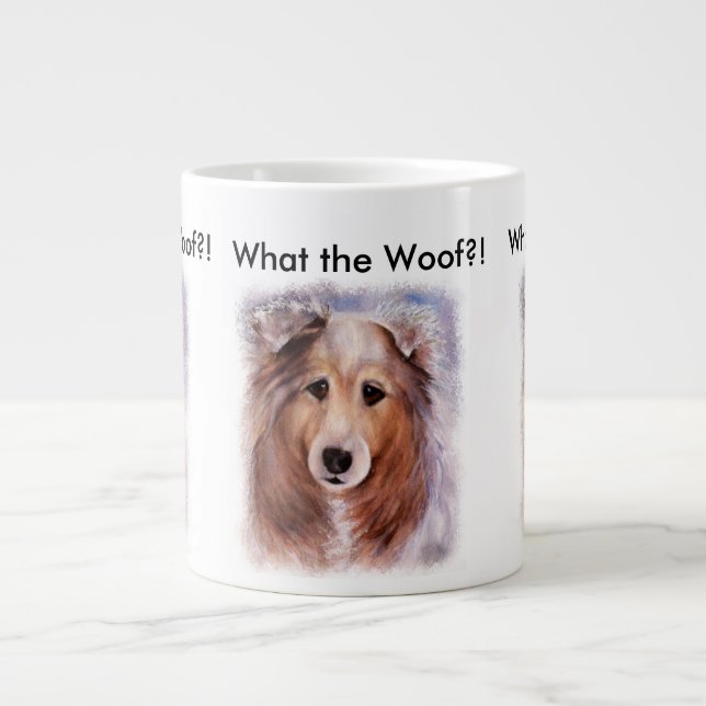 CANECA DE CAFÉ GRANDE GORGEOUS COLLIE (Frente)