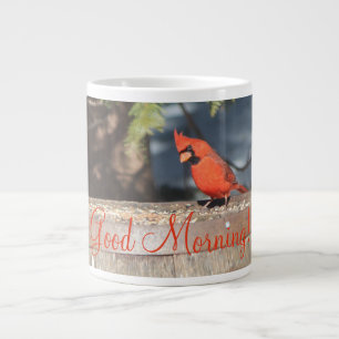 Caneca De Café Grande Gorgeous Red Cardinal