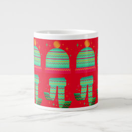 Caneca De Café Grande gorrito y bufanda