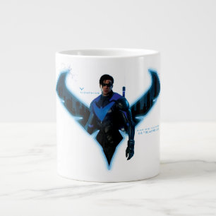 Caneca De Café Grande Gotham Knights Nightwing in Logo