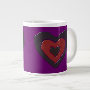 Caneca De Café Grande Gótica Derreter Coração de Amor
