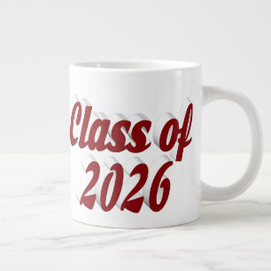 Caneca De Café Grande Graduação texto grená turma de 2026