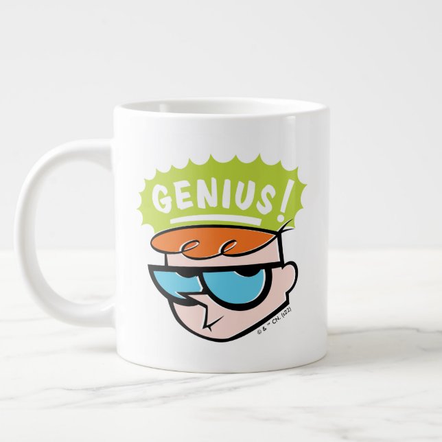 Caneca De Café Grande Gráfico de Chamada Dexter "Genius" (Esquerda)