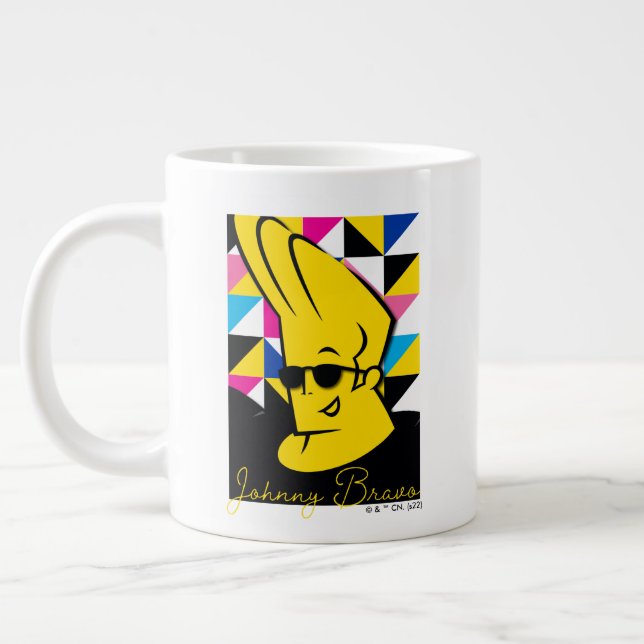 Caneca De Café Grande Gráfico de Pop de Arte Johnny Bravo (Esquerda)