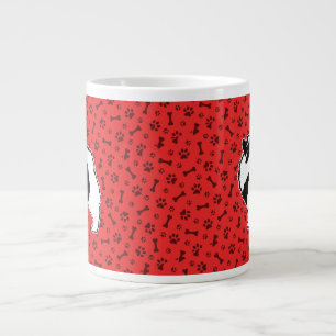 Caneca De Café Grande Gráficos Keeshond - Arte de Cachorro Original