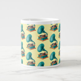 Caneca De Café Grande Gramofone