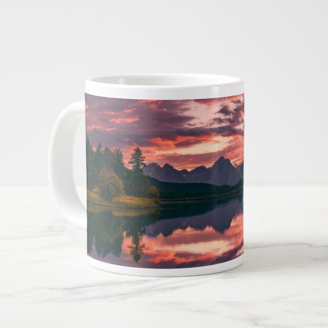 Caneca De Café Grande Grand Teton National Park, Wyoming (Frente Esquerda)