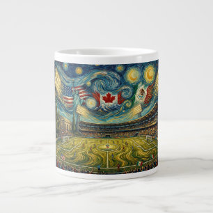 Caneca De Café Grande Grande Arte de Parede em Estilo Fino Van Gogh USA 