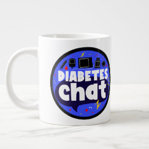 Caneca De Café Grande Grande caneca espacial (com logotipo)